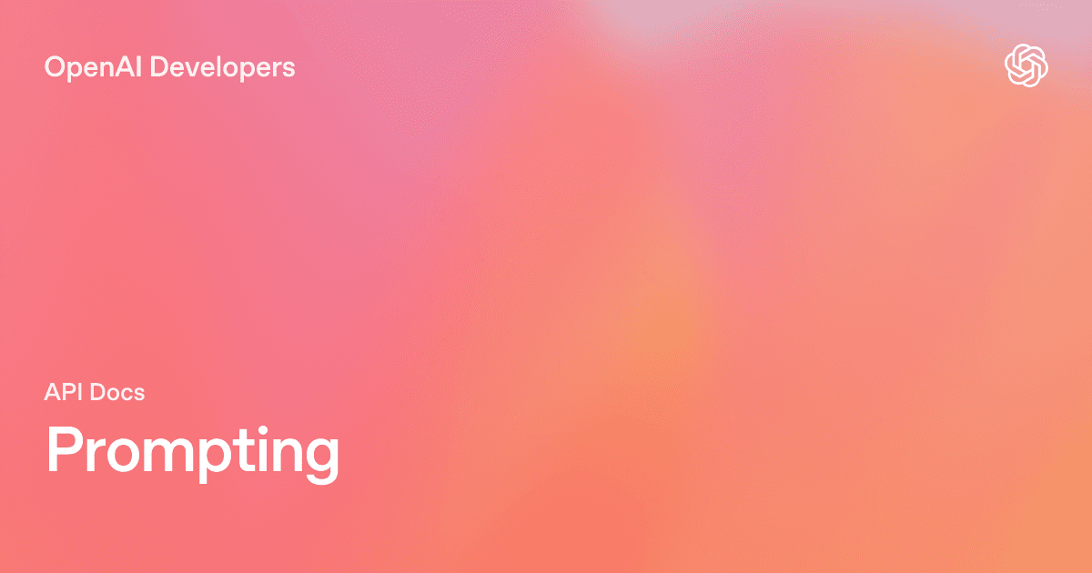 OpenAI prompting guide cover image